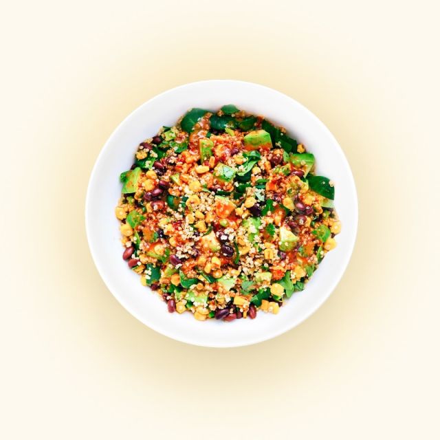Mexican quinoa salad with lime dressing