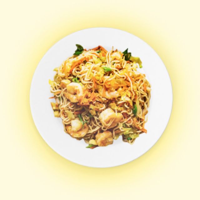 White fish with Shirataki noodles